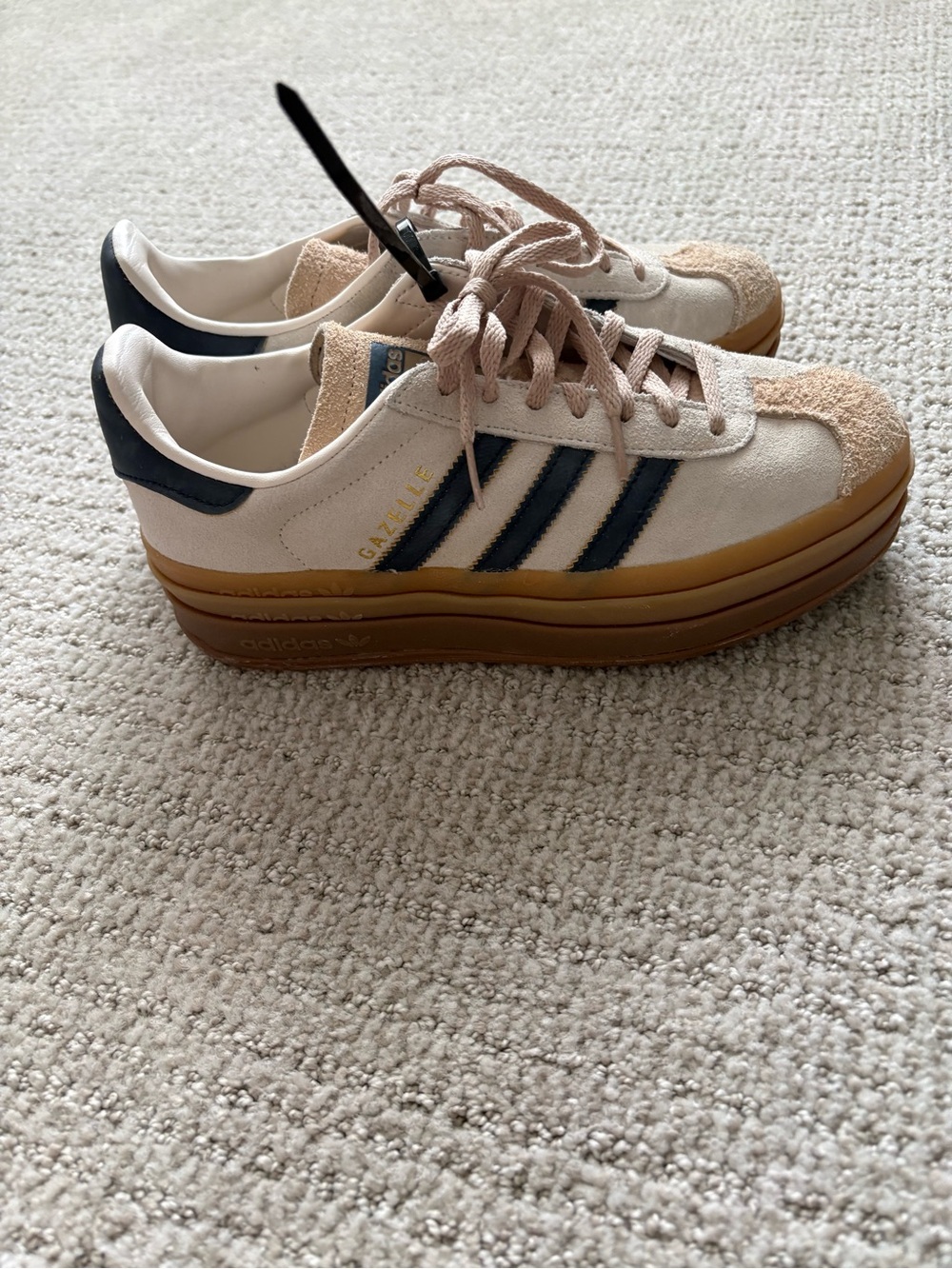 adidas Gazelle Platform Women’s Sneakers - Cream, Navy & Gum